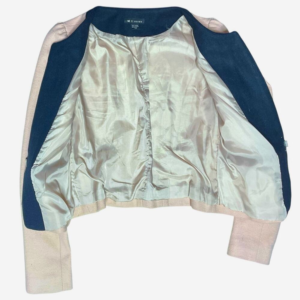 Vintage M I ssion Pastel Pink Wool Blazer Small - Picture 4 of 12